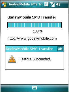 restore text messages windows mobile